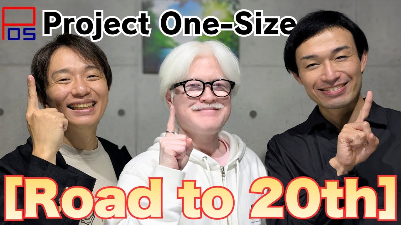 ProjectOneSize's tweet card. ［Road to 20th］いよいよ20年目に突入…！ #中澤まさとも #粕谷幸司 #平居正行 #ワンサイズ