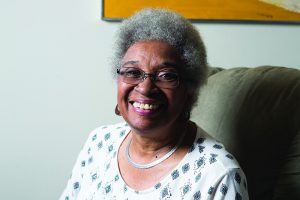 AdelphiUMag's tweet card. Edith Calhoun, M.S.W. '57, D.S.W. '82, helped countless underserved students get a “Head Start".