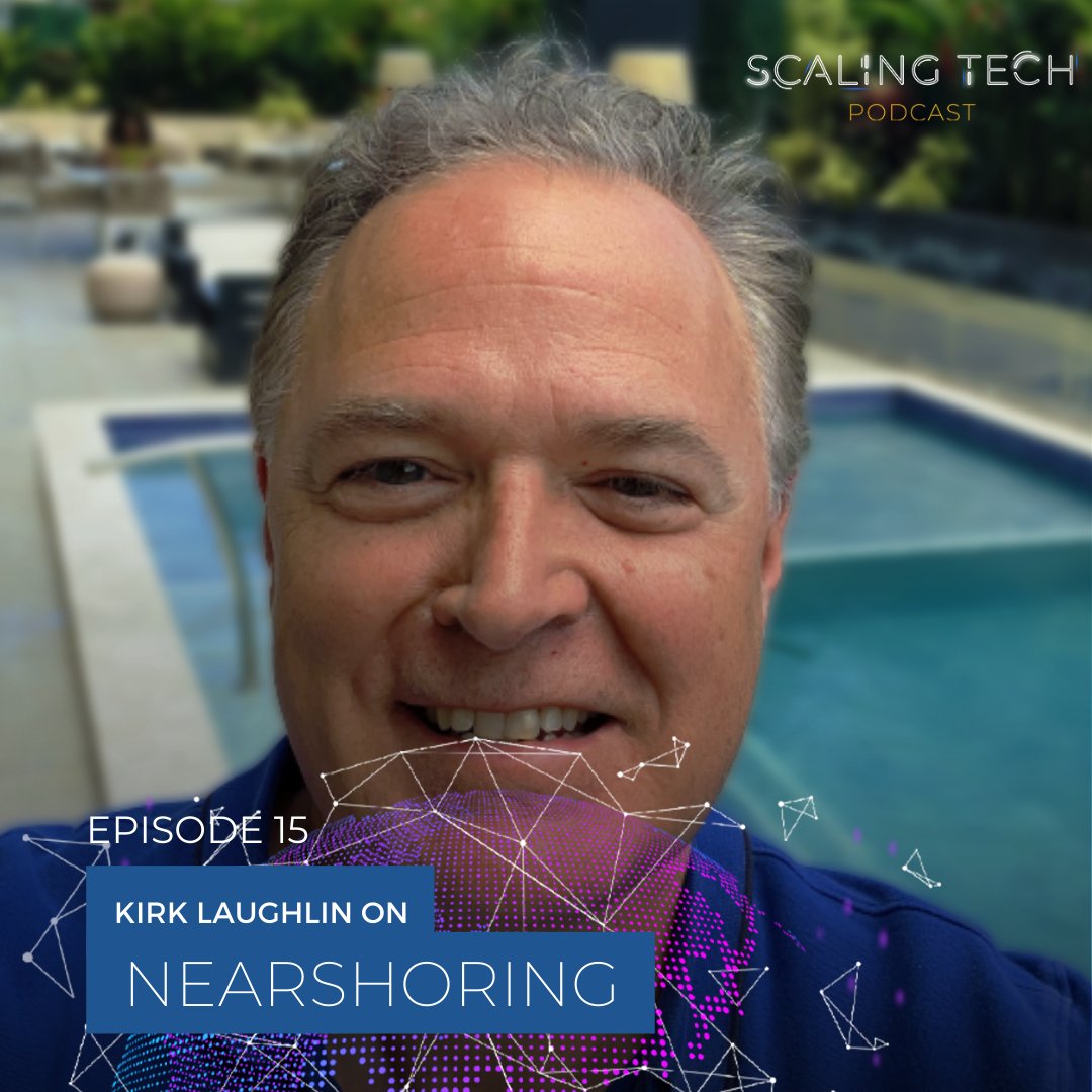 ScalingTechPod's tweet card. More and more companies in North America are looking south towards technical talent in Central America, the Caribbean, and South America. Nearshoring simplifies communications in distributed teams by...
