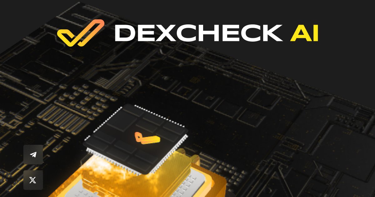 DexCheck_io's tweet card. DexCheck offers a reliable crypto web API for blockchain developers to access real-time prices, wallet info and market data from leading exchanges.