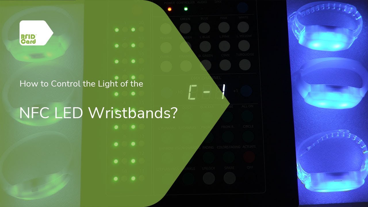 ZhengPei036's tweet card. How To Control NFC LED Wristbands With A DMX Controller?