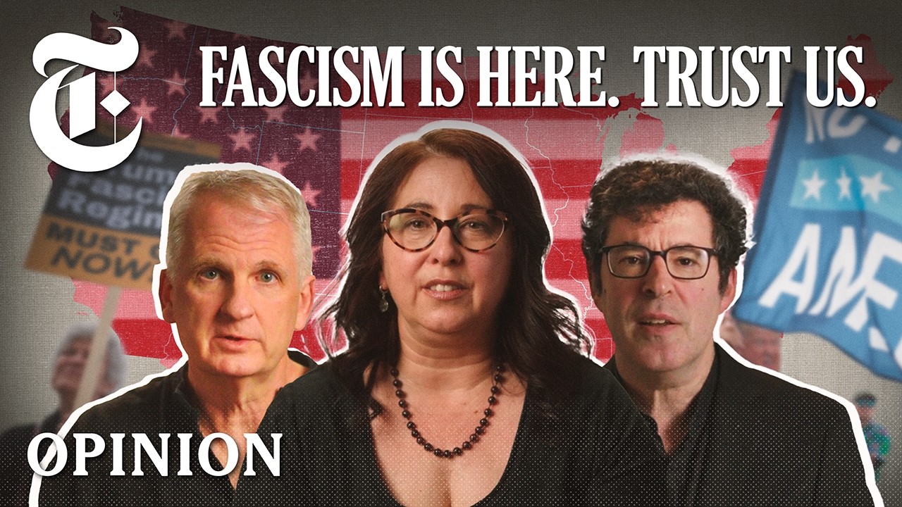 MyAaronThoughts's tweet card. We’re Experts in Fascism. We’re Leaving the U.S. | NYT Opinion