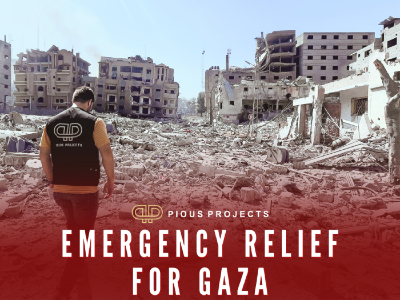 PiousProjects's tweet card. Emergency Relief for Gaza