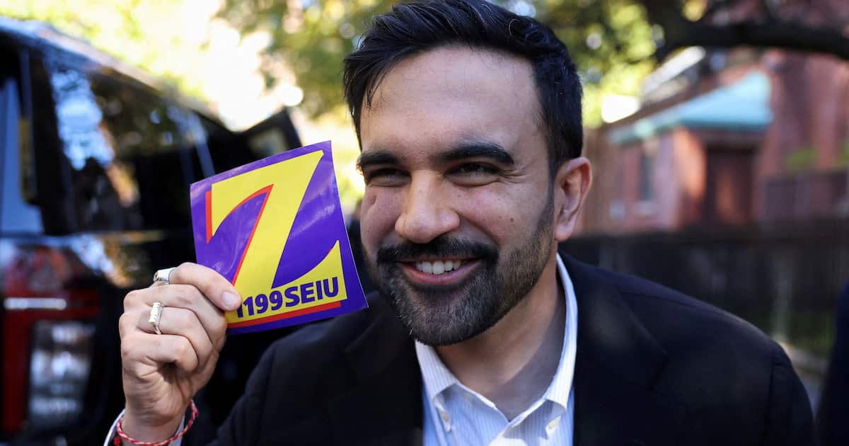 Sankei_news's tweet card. 【ニューヨーク＝本間英士】米最大都市ニューヨークでアダムズ市長の任期満了に伴う市長選が4日投開票され、急進左派の民主党候補、マムダニ・ニューヨーク州下院議員（…