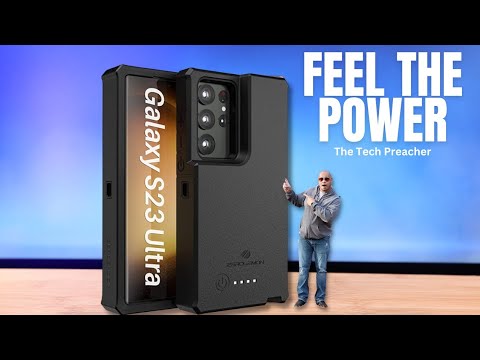 iTechUOutGuy's tweet card. Galaxy S23 Ultra FEEL THE POWER | New Zerolemon 10,000 Battery Case