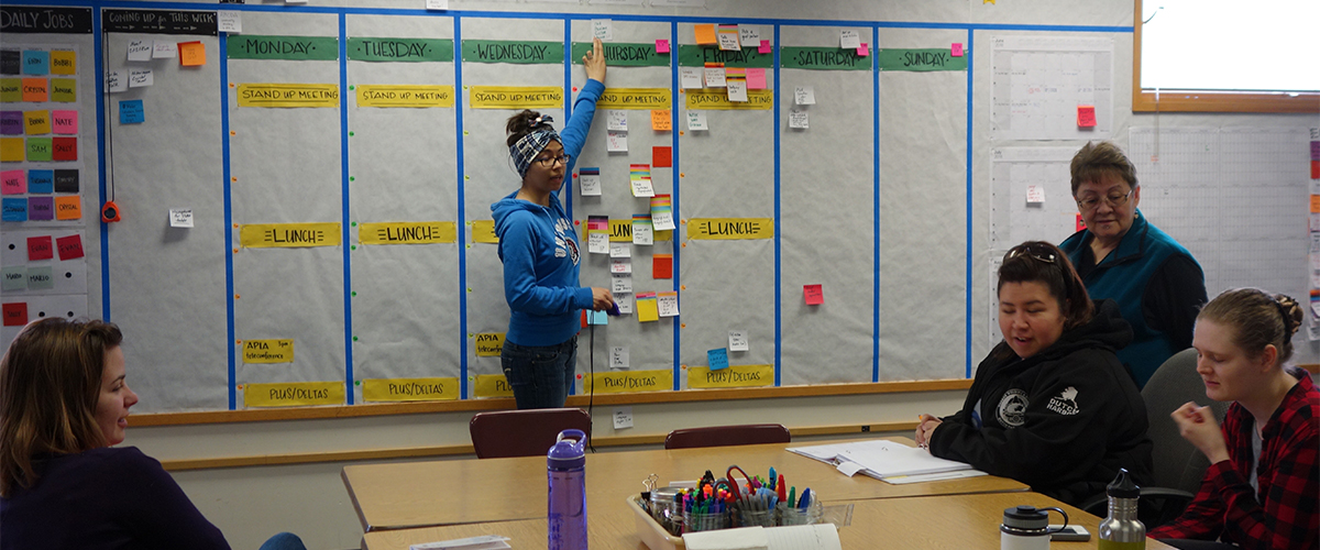 ConLangs's tweet card. Bobbi Dushkin shares about her first two weeks in Atka, and her Summer Intensive experiences with both Niiĝuĝim Tunuu and Unangax̂ culture.