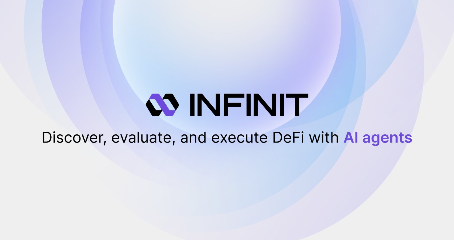 PraisePetrelli's tweet card. Navigate DeFi with INFINIT - Discover, evaluate, and execute DeFi with AI agents.