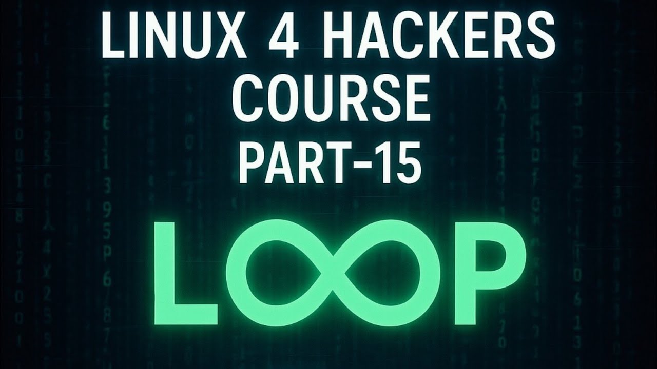 Rajan22m's tweet card. Master Loops in Bash Scripting 🔥 | Linux 4 Hackers Course (Part 15)...