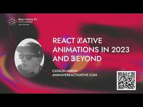 talks_weekly's tweet card. React Native Animations in 2023 and Beyond - Catalin Miron | React...