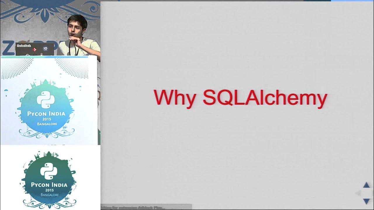 IAmMagumbo's tweet card. Lightning Talk - Why SQLAlchemy - PyCon India 2015