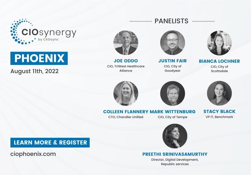 JSharp98's tweet card. #CIOphoenix is happening on August 11th! Nothing makes more sense with IT than outstanding food, open bar, excellent speakers, and great peers to network with. Here is a chance to unwind and engage...