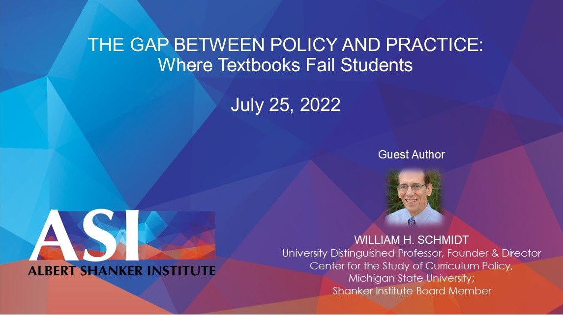 bschmidt_msu's tweet card. Guest Author William Schmidt argues that students need higher-order real-world quantitative reasoning.