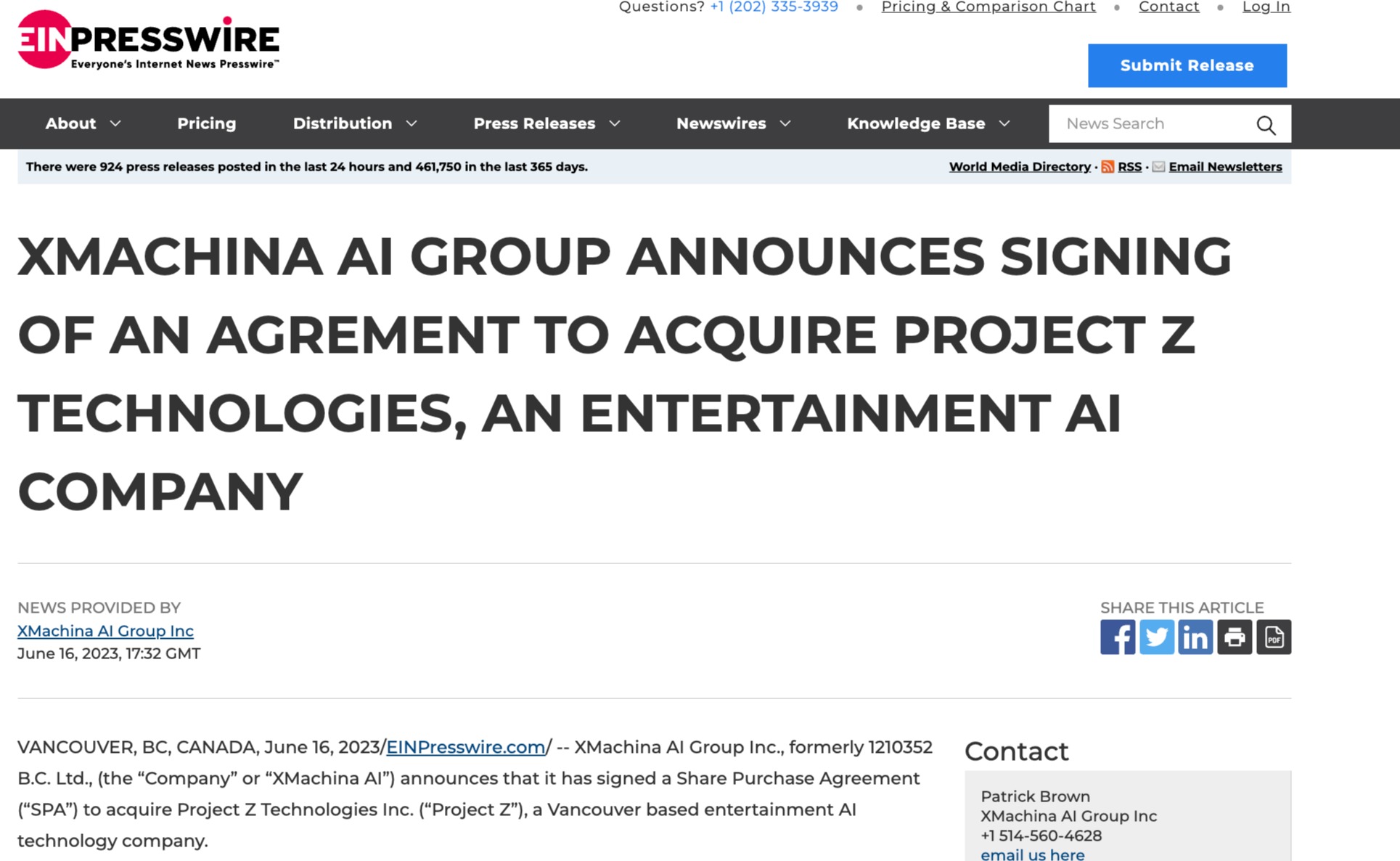 XMachinaAI's tweet card. Project Z has developed a commercialized version of AI-powered technology for audience sentiment analytics by evaluating facial expressions.