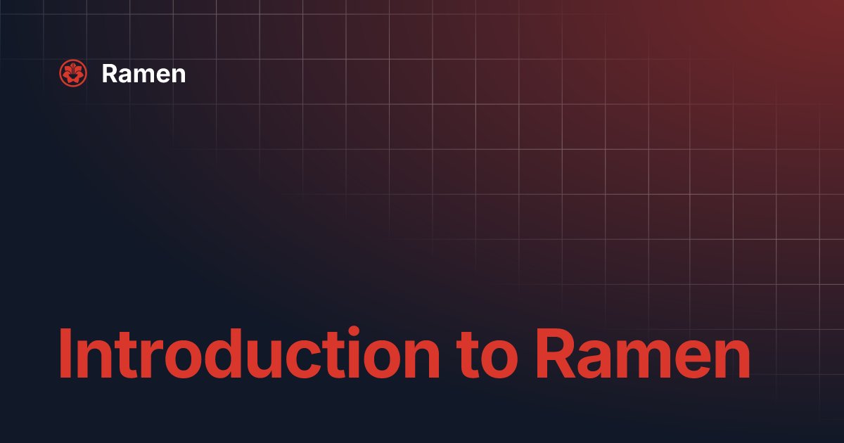 ramen_finance's tweet card. Introduction to Ramen | Ramen