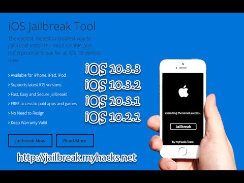 myHacksNet's tweet card. myHacks iOS 10.2.1 - 10.3.3 Jailbreak Tool 🔥
