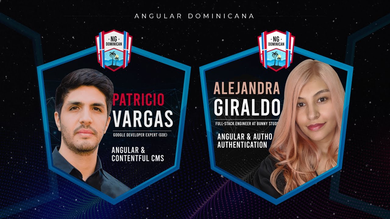 ngDominican's tweet card. Angular Night: Charlas Angular @maleja111 & @devpato [VIDEO PROMO]