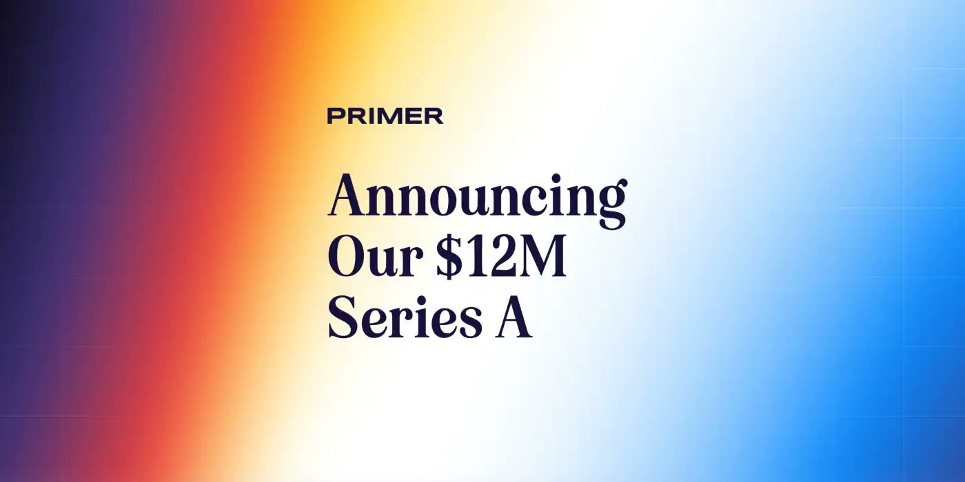 kcpdelaney's tweet card. Today we're excited to share that Primer has raised $12M in Series A funding led by Craft Ventures with support from Slack Fund and Salesforce Ventures.