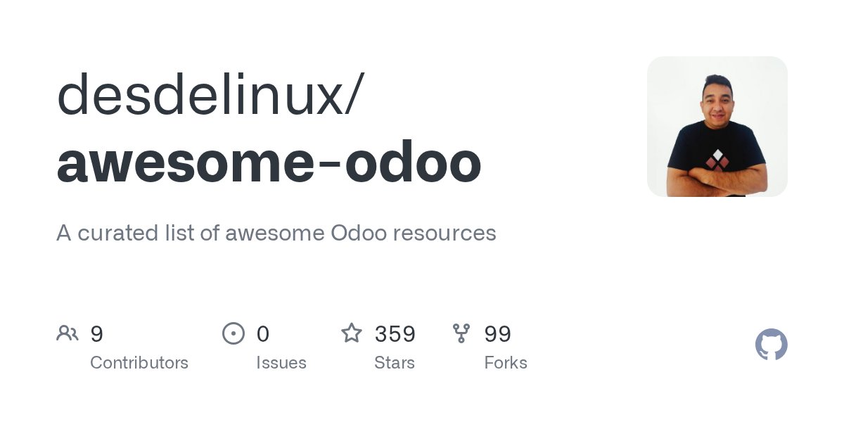 lagharto's tweet card. A curated list of awesome Odoo resources. Contribute to desdelinux/awesome-odoo development by creating an account on GitHub.