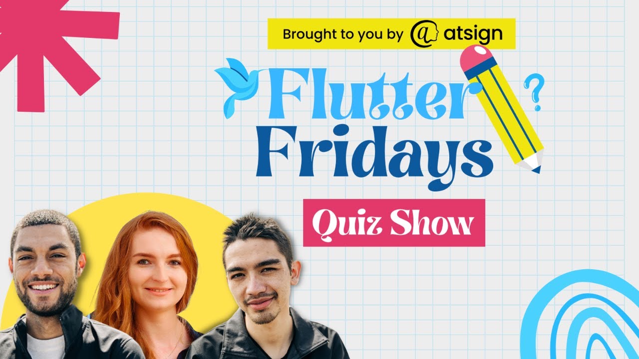 atsigncompany's tweet card. Flutter Fridays #8 Community Quiz Show ft. Anna Leushchenko