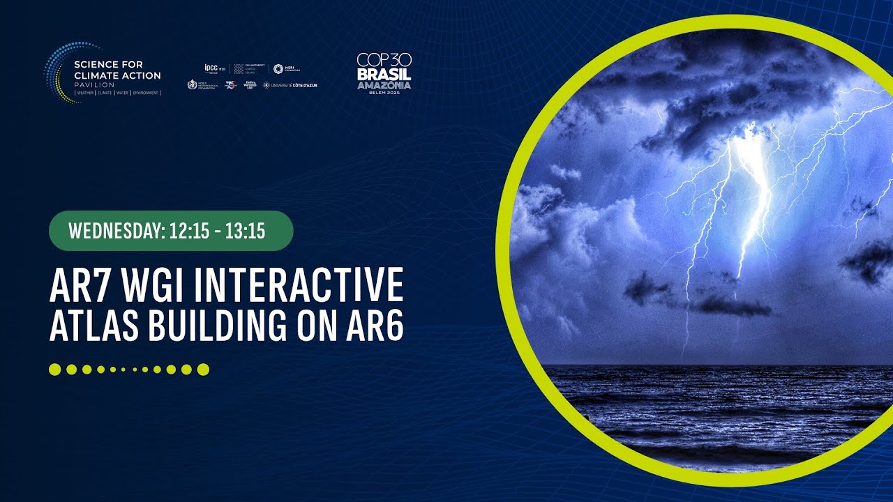 PTI_Clima's tweet card. IPCC - AR7 WGI Interactive Atlas building on AR6