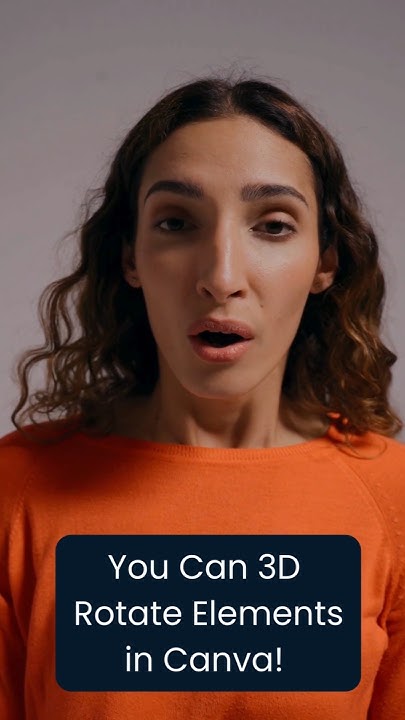 IReallyCreative's tweet card. 3D rotate elements in Canva! mind blowing canva feature #canvatips...