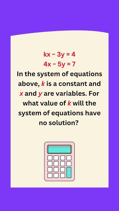 MathProblemz's tweet card. 🔥 When Math Breaks the Rules! Find k for NO Solution 😱 | Algebra...