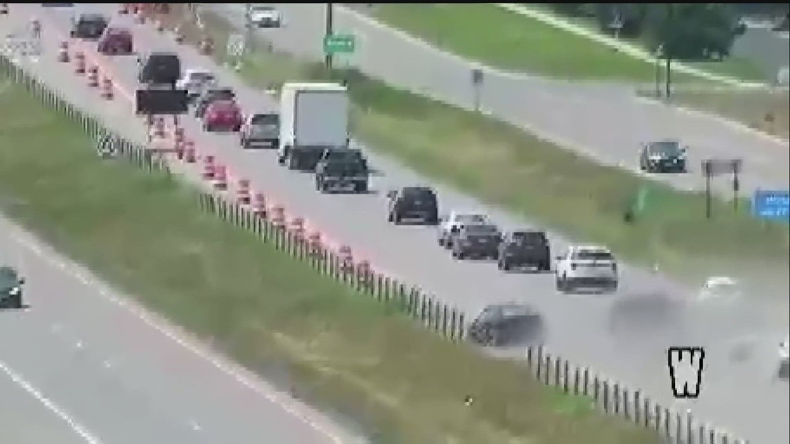 kare11's tweet card. The State Patrol says the driver of a Ford pickup that forced another motorist off the road was ticketed for unsafe lane usage, and having no license or insurance.