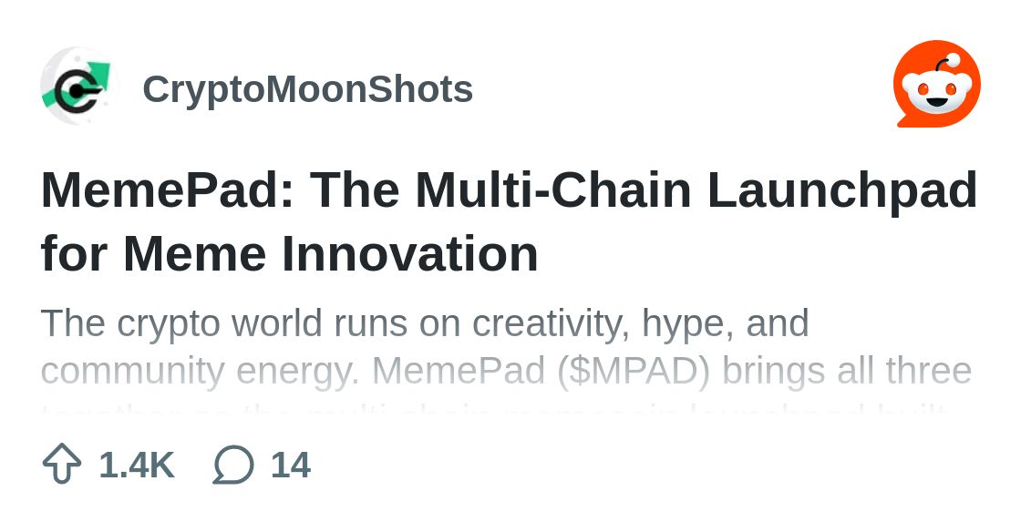 memepad_main's tweet card. Explore this post and more from the CryptoMoonShots community