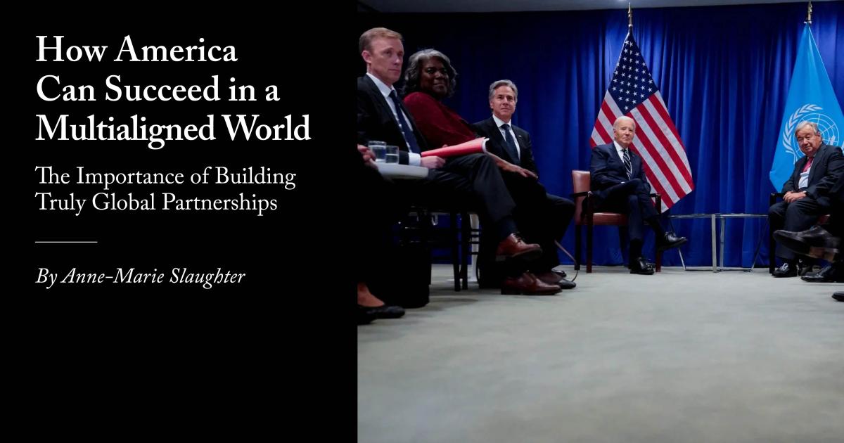 ForeignAffairs's tweet card. The importance of building truly global partnerships.