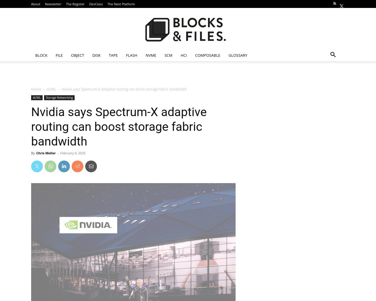 managetech_inc's tweet card. NvidiaのSpectrum-X Ethernetネットワーキング技術は、ストレージファブリックのネットワー