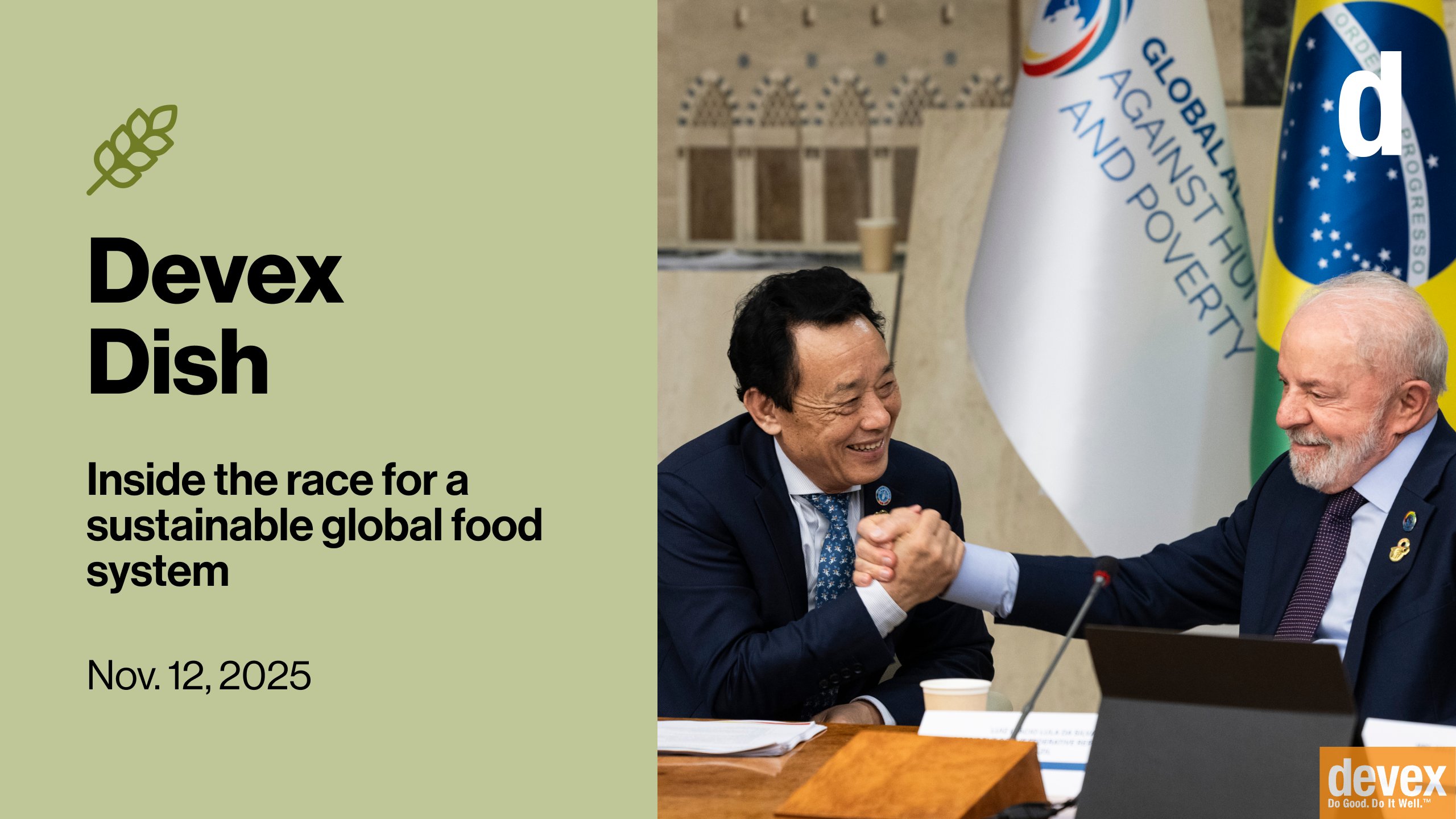 acfusa's tweet card. Brazil’s food-first diplomacy takes center stage in Belém’s climate push. Plus, the untold backstory of COP30’s forest fund.