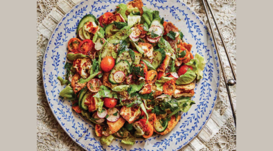 ValleyTable's tweet card. For a fresh lunch or dinner, whip up this halloumi fattoush recipe by noted cookbook author and Catskills resident Alexis de Boschnek.