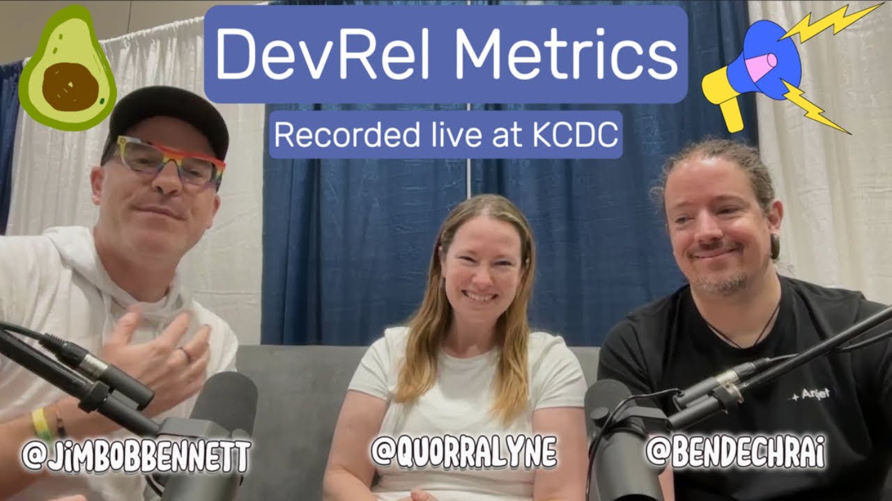 bendechrai's tweet card. DevRel metrics with Heather Downing and Ben Dechrai