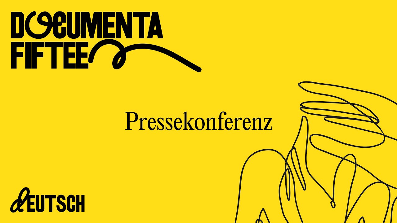 documenta__'s tweet card. DEUTSCH: documenta fifteen Pressekonferenz