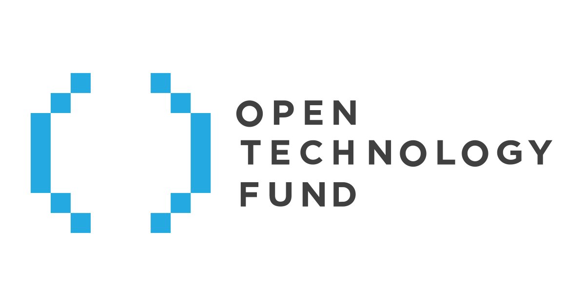 OpenTechFund's tweet card.  