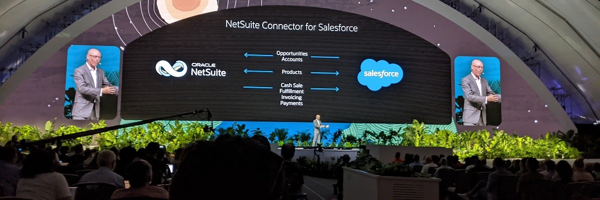 LeMagIT's tweet card. En intégrant les données NetSuite et les produits de Salesforce, NetSuite entend simplifier des processus financiers, de relation client et d’analytique. D’autres intégrations sont en cours d’étude.