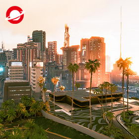 jedigger's tweet card. Cyberpunk 2077 - Night City-360VR Panoramas-Manywhere