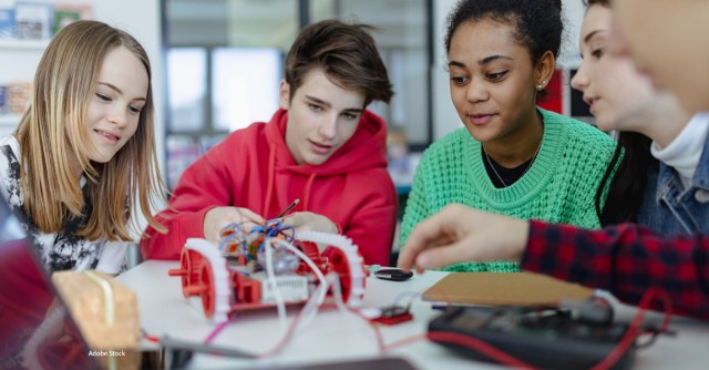 RedAlert1741's tweet card. It’s time to let schools’ STEM programs shine! We’re looking to find Indy’s Best High School Robotics Team Program. Which high school’s program is leaps and bounds ahe…