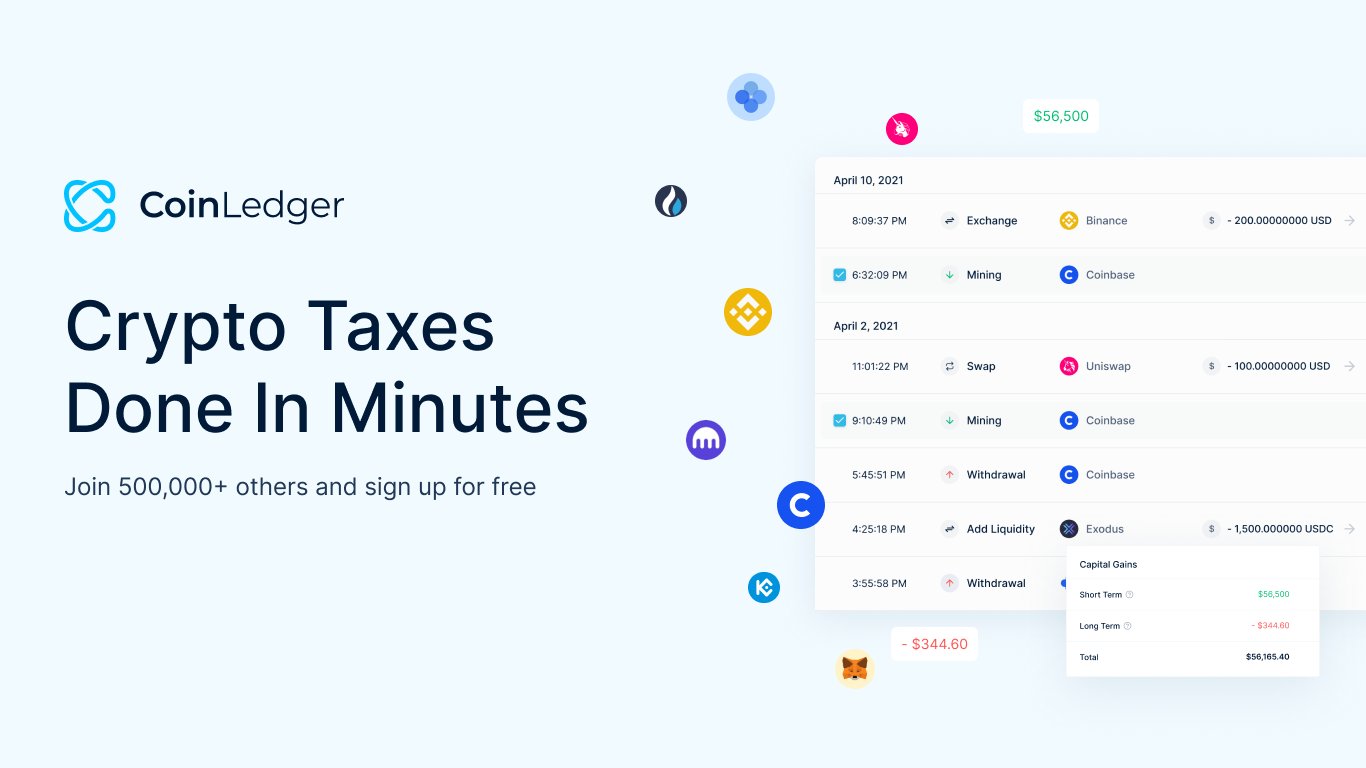 cryptogeek823's tweet card. Calculate Your Crypto Taxes in 20 Minutes. Instant Crypto Tax Forms. Support For All Exchanges, NFTs, DeFi, and 10,000+ Cryptocurrencies.