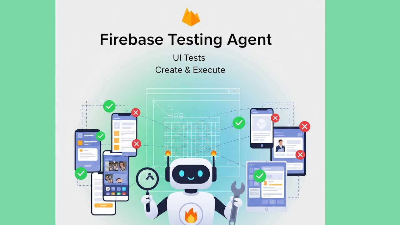 DevHackCali's tweet card. Pruebas de Apps Android con IA: Firebase App Testing Agent