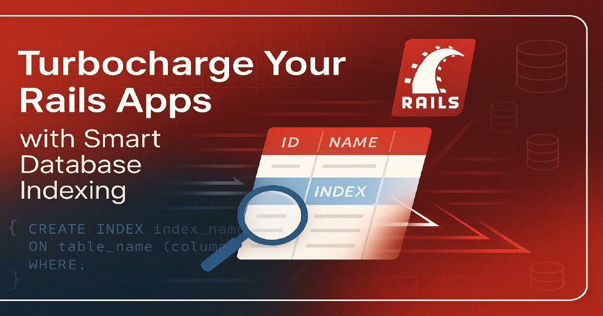 jetthoughts's tweet card. Is your Rails application running slow? Are search queries taking forever to complete? The solution...