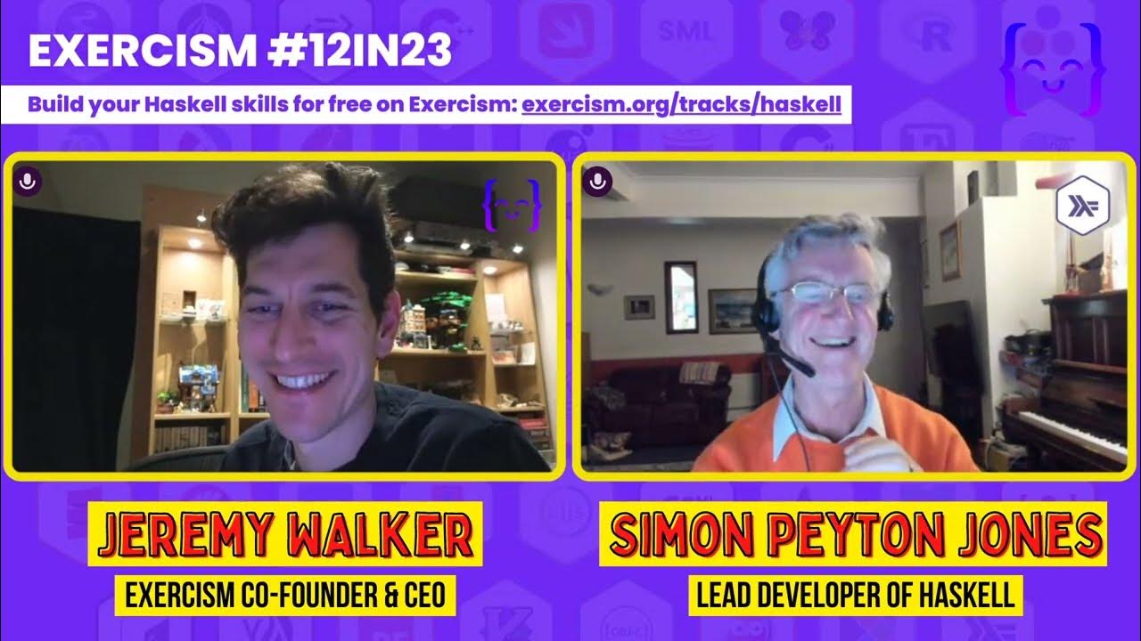 HaskellLibHunt's tweet card. Meet Haskell's lead developer, Simon Peyton Jones