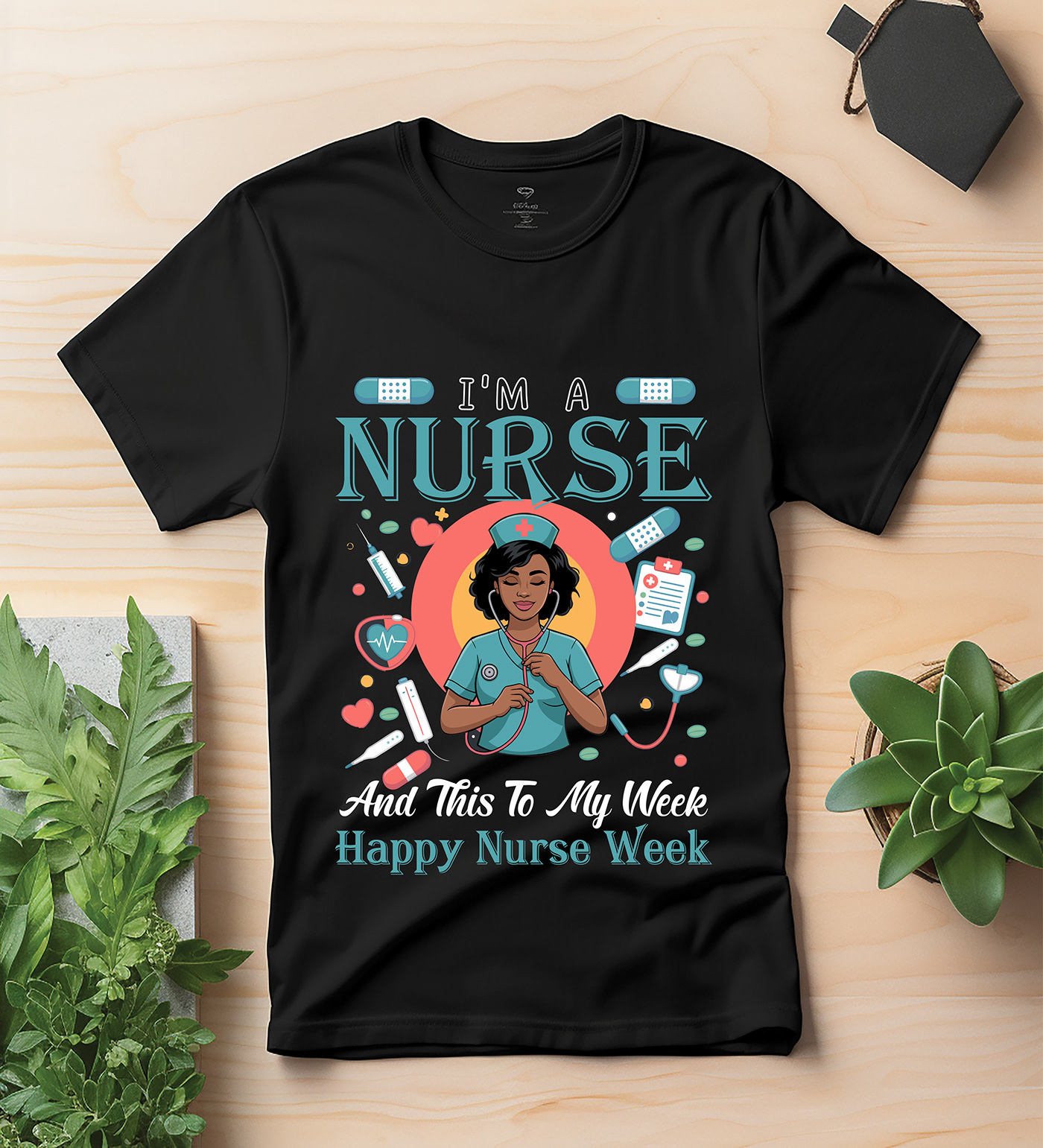 Designerrashids's tweet card. NURSE T- SHIRT DESIGN