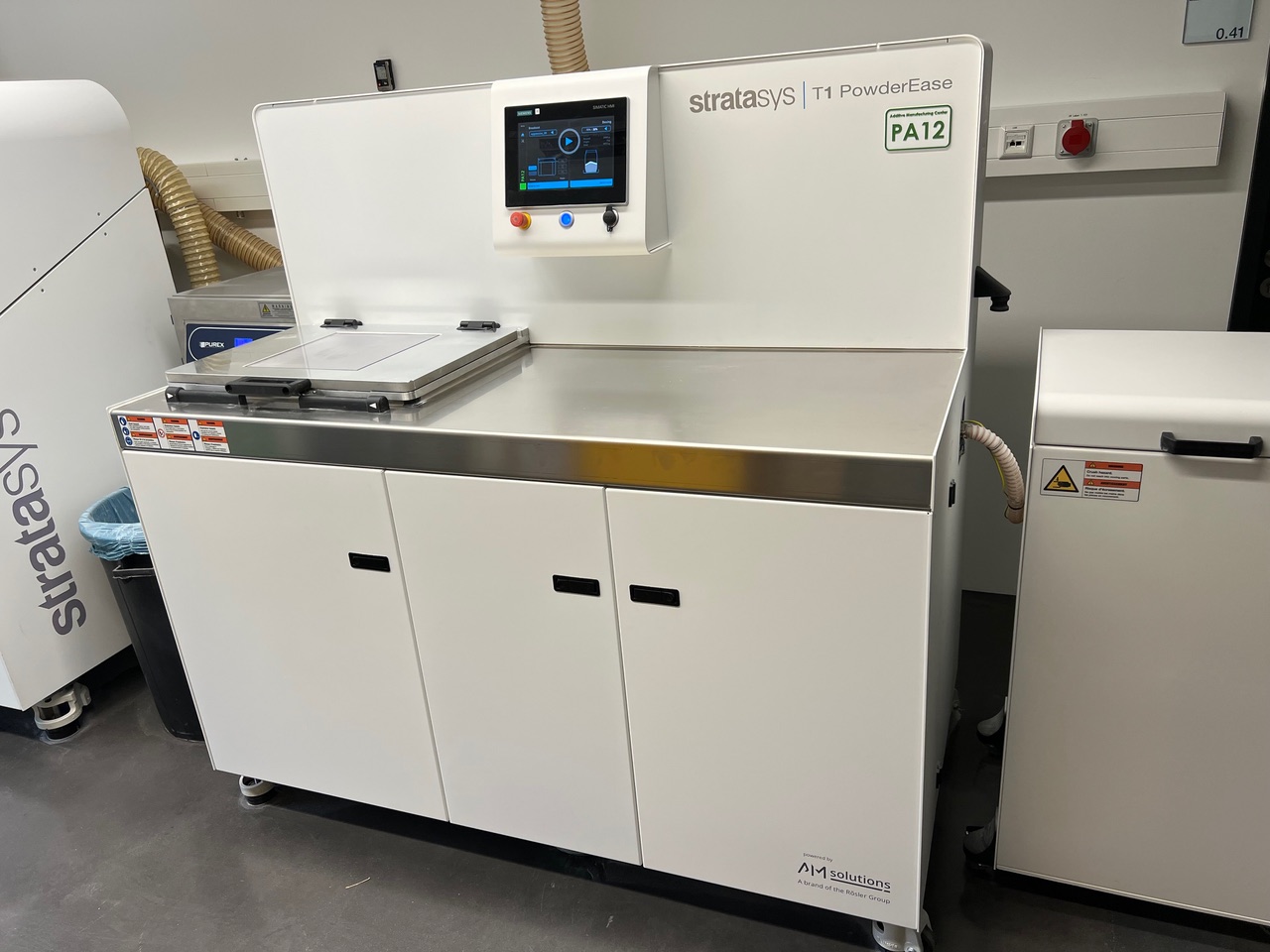oemer_turan's tweet card. 3D printing specialist Stratasys is implementing a new automated post-processing system at its Additive Manufacturing Center in Rheinmünster, Germany. With the S1 from AM Solutions – a brand of the...