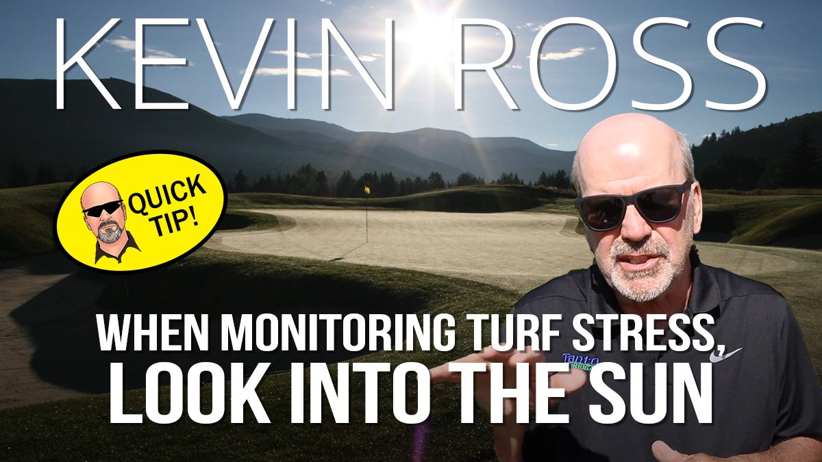 oncourseturf's tweet card. The calendar says summertime, and we all know what that means. Turf stress is on its way. I've got a tip that can help identify turf stress that I'm guessing most of you may know. But the important...
