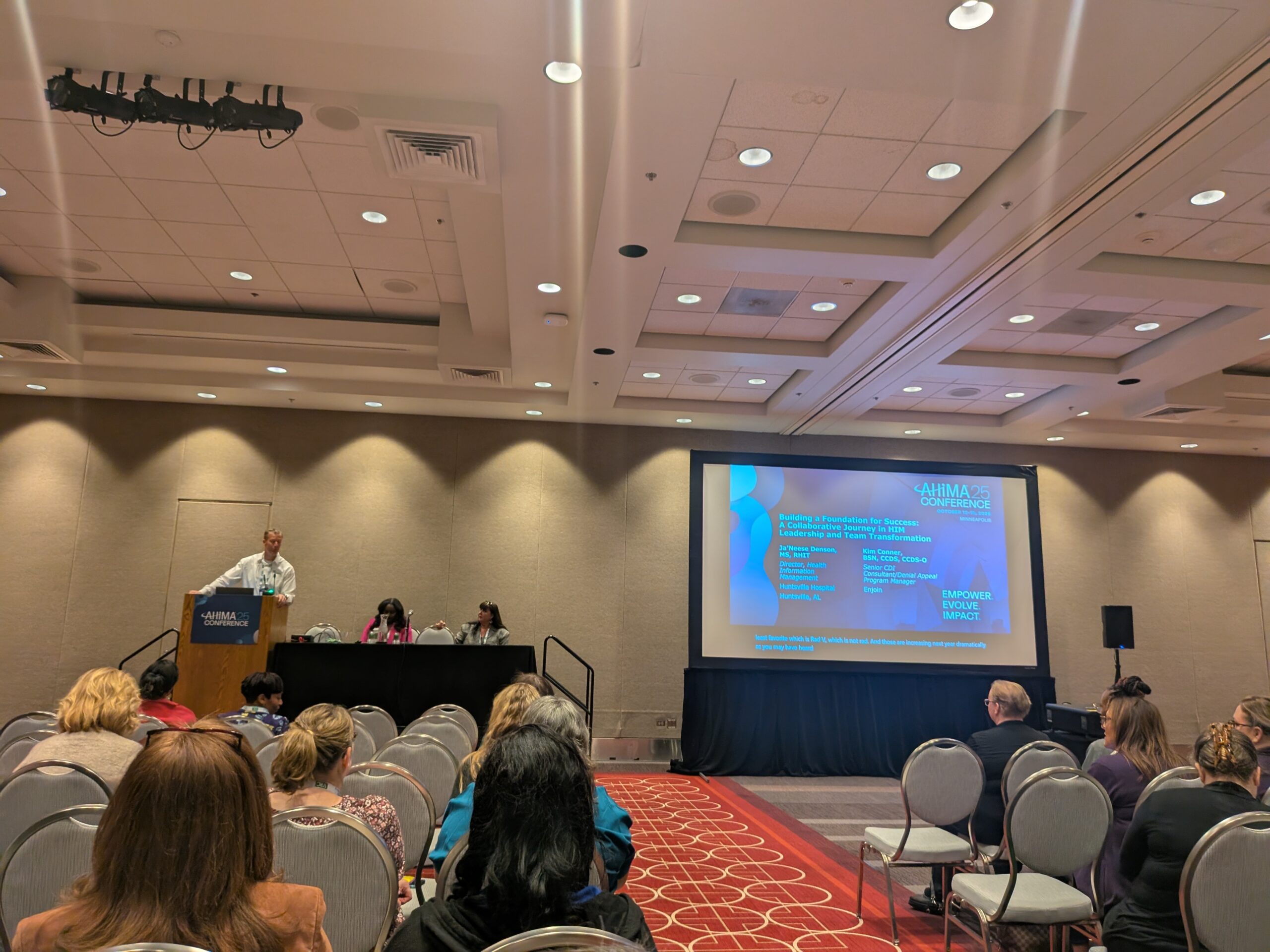 techguy's tweet card. One of the most interesting session at the AHIMA 2025 conference was called, "Building a Foundation for Success: A Collaborative Journey in HIM Leadership and T