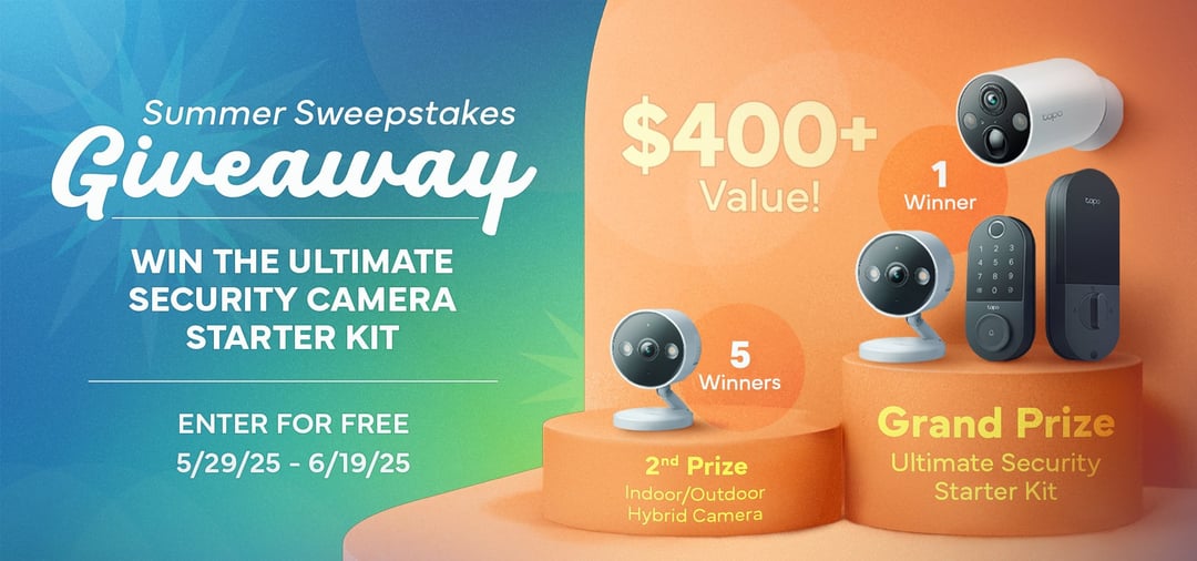 TimeCircuits_on's tweet card. Enter for a chance to win the Ultimate Security Starter Pack from Tapo! Protect every corner of your home—inside and out—with our all-in-one smart security bundle. The grand prize includes our...
