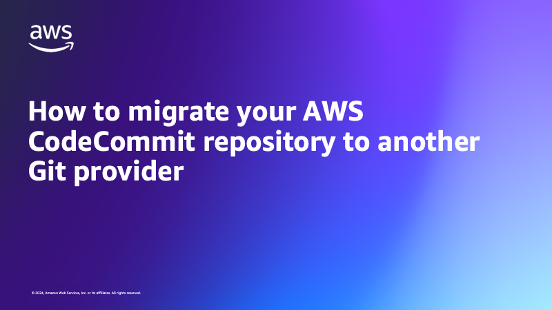 WhatsNewWithAWS's tweet card. After careful consideration, we have made the decision to close new customer access to AWS CodeCommit, effective July 25, 2024. AWS CodeCommit existing customers can continue to use the service as...