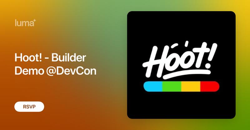 crypto_lippo_49's tweet card. Join the Buzz at the XMTP Booth – Ethereum World Fair! Get ready to flex your general culture knowledge and battle for glory in Hoot!, the electrifying live…