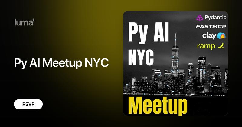 pydantic's tweet card. Join us for an evening of cutting-edge discussion at the intersection of AI and Python, featuring lightning talks from leading practitioners who are building…
